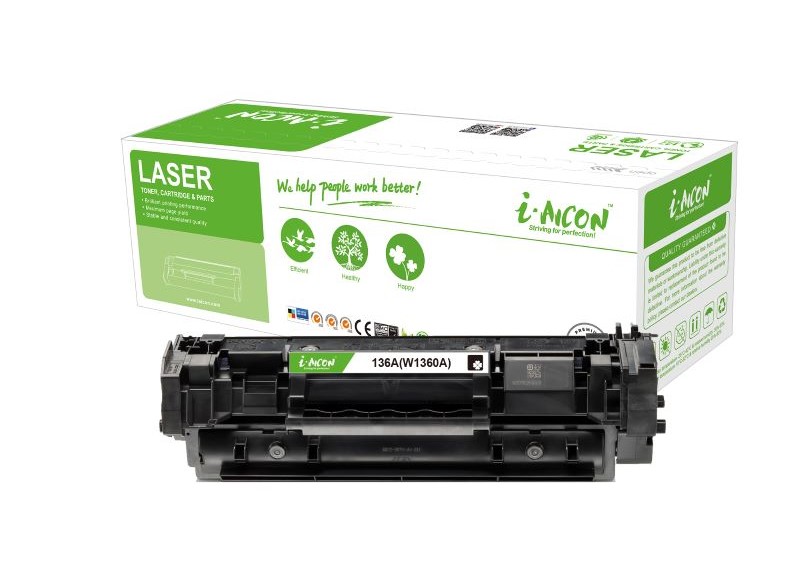 i.AICON Black Laser 136A (W1360a) Toner Cartridge